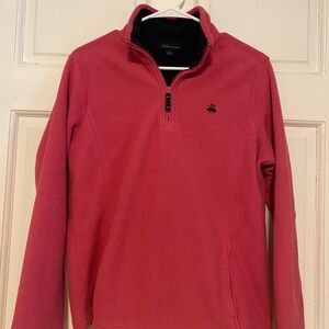 Brooks Brothers Women’s Pink Quarter-Zip Sweater